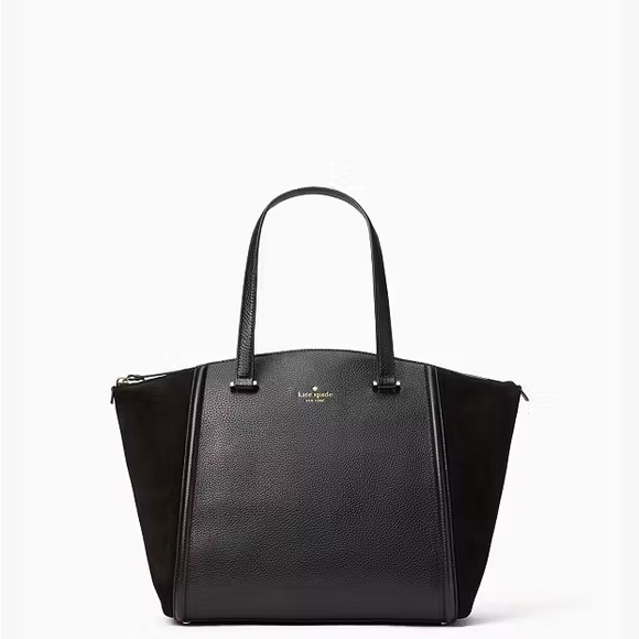 Kate Spade Handbags - Kate Spade Lewis Drive Alanie tote bag. Leather and suede. Black.
